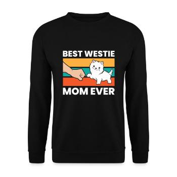 Meilleure maman Westie de tous les temps - Sweat-shirt Unisexe - noir - Devant - Alina (178cm) & Michal (187cm)