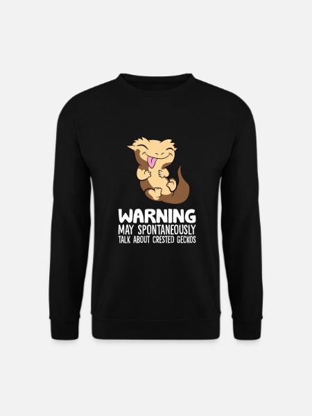 Crested Gecko May Spontaneously Talk About - Unisex Sweatshirt - black