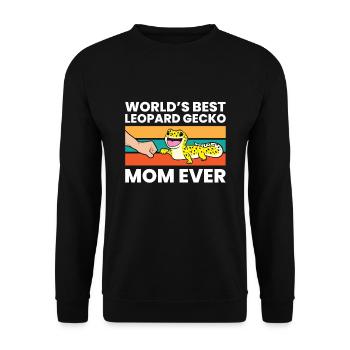 La meilleure mère gecko léopard au monde - Sweat-shirt Unisexe - noir - Devant - Alina (178cm) & Michal (187cm)