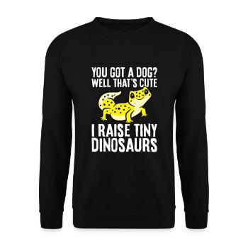 Vous avez un chien ? C’est mignon je tire - Sweat-shirt Unisexe - noir - Devant - Alina (178cm) & Michal (187cm)