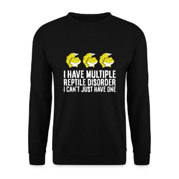 J’ai plusieurs maladies de reptiles Lustiger - Sweat-shirt Unisexe - noir - Devant - Alina (178cm) & Michal (187cm)
