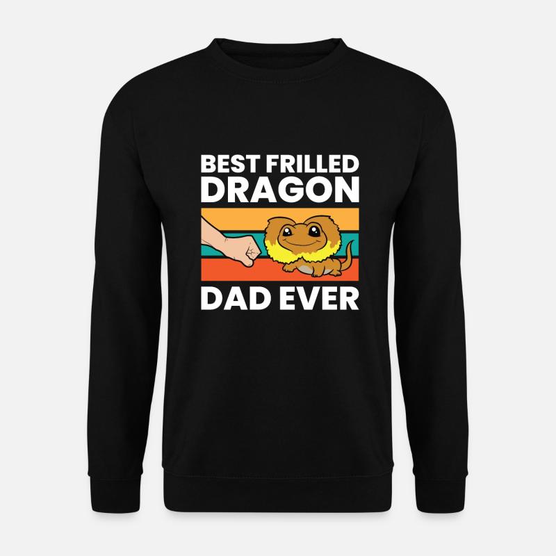 Bester Drachen-Papa mit Rüschen - Unisex Pullover - Schwarz