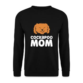 Cockapoo Dog Mama Cockapoo Mom - Unisex Sweatshirt - black - Front - Alina (178cm) & Michal (187cm)