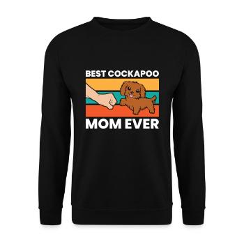 Beste Kakadu-Mama aller Zeiten Haustier - Unisex Pullover - Schwarz - Vorne - Alina (178cm) & Michal (187cm)