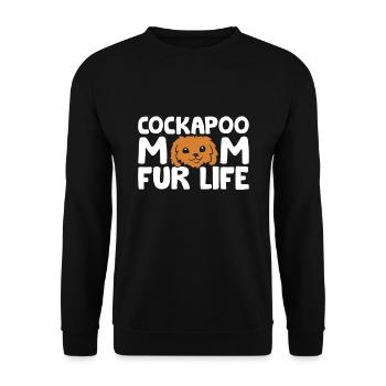 Cacatoès chien maman cacatoès maman manteau vie drôle - Sweat-shirt Unisexe - noir - Devant - Alina (178cm) & Michal (187cm)