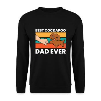 Bester Kakadu-Papa aller Zeiten Haustier - Unisex Pullover - Schwarz - Vorne - Alina (178cm) & Michal (187cm)