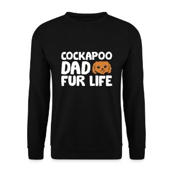 cacatoès chien papa cacatoès papa fourrure vie drôle - Sweat-shirt Unisexe - noir - Devant - Alina (178cm) & Michal (187cm)