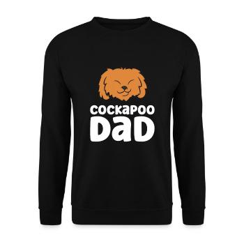 Cockapoo Dog Papa Cockapoo Dad - Unisex Sweatshirt - black - Front - Alina (178cm) & Michal (187cm)