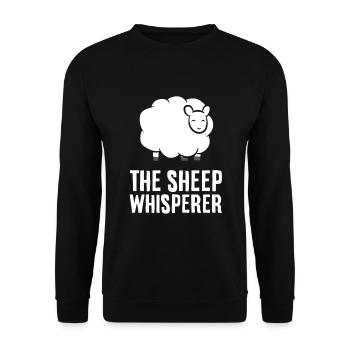 Sheep Farmer Animal Sheepherder The Sheep - Unisex Sweatshirt - black - Front - Alina (178cm) & Michal (187cm)