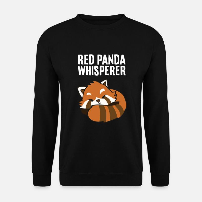 Roter Panda-Liebhaber Roter Panda-Flüsterer Süßer - Unisex Pullover - Schwarz