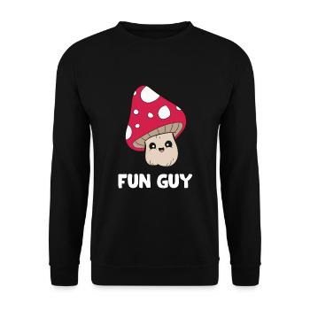 Fungi Mushroom Mycologist Foraging Fungi I'm A - Unisex Sweatshirt - black - Front - Alina (178cm) & Michal (187cm)