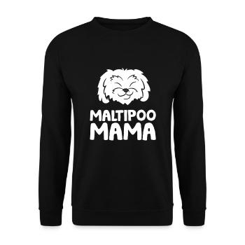 Maltipoo Chien Mama Maltipoo Mama - Sweat-shirt Unisexe - noir - Devant - Alina (178cm) & Michal (187cm)
