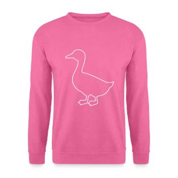 Silhouette de canard Canard Oiseau - Sweat-shirt Unisexe - rose - Devant