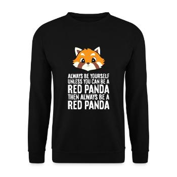 Panda roux Soyez toujours vous-même, sauf si vous le pouvez - Sweat-shirt Unisexe - noir - Devant - Alina (178cm) & Michal (187cm)
