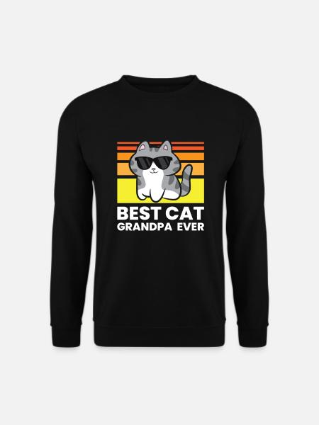 Bester Katzen-Opa aller Zeiten - Unisex Pullover - Schwarz