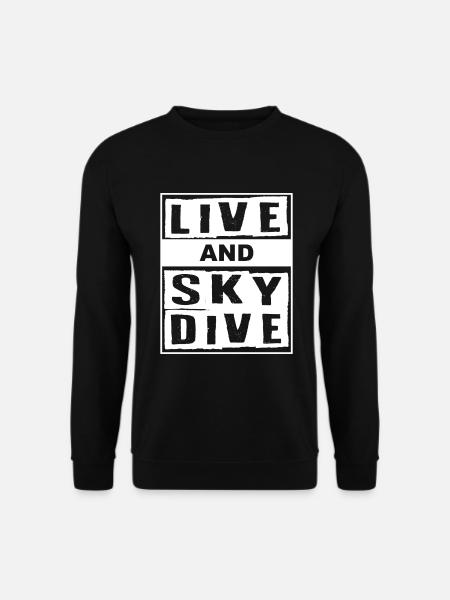 Live And Skydive Parachute - Unisex Sweatshirt - black