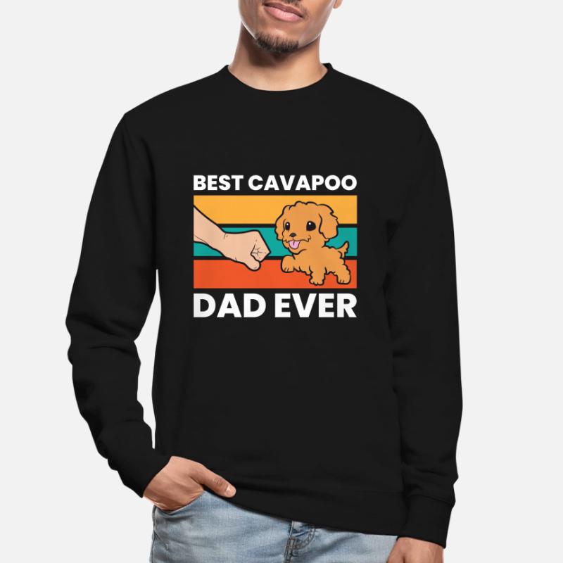 Cavapoo Hund Papa Cavoodle Bester Cavapoo Papa Unisex Pullover