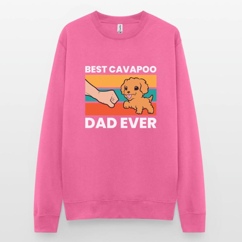 Cavapoo Hund Papa Cavoodle Bester Cavapoo Papa Unisex Pullover