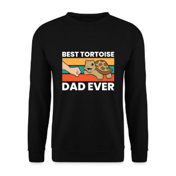 Le meilleur papa tortue de tous les temps - Sweat-shirt Unisexe - noir - Devant - Alina (178cm) & Michal (187cm)