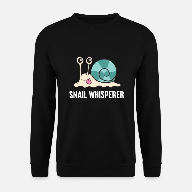 Snail Whisperer Love Snails - Unisex Sweatshirt - black