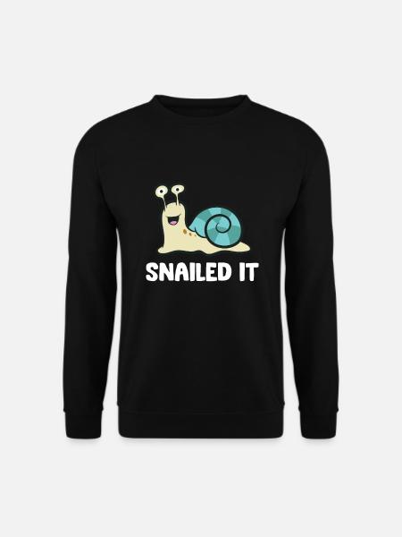 Snailed It Snail - Unisex Sweatshirt - black