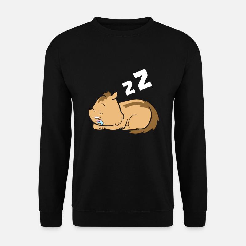 Chipmunk Tired Chipmunk Pajamas - Sweat-shirt Unisexe - noir