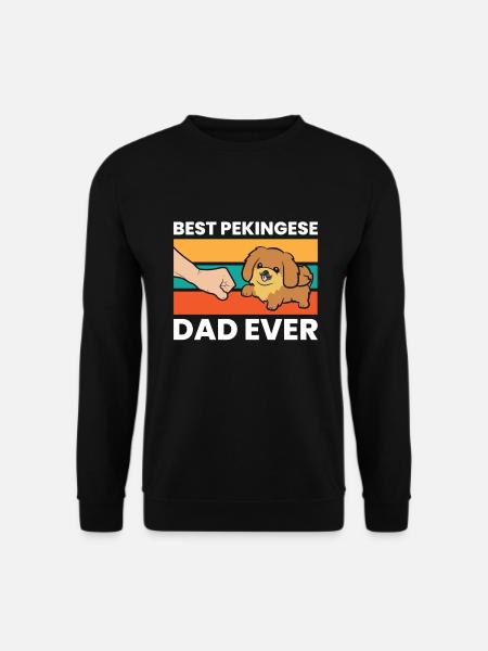Best Pekingese Dad Ever - Unisex Sweatshirt - black