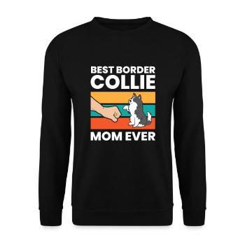 Meilleure maman Border Collie de tous les temps - Sweat-shirt Unisexe - noir - Devant - Alina (178cm) & Michal (187cm)