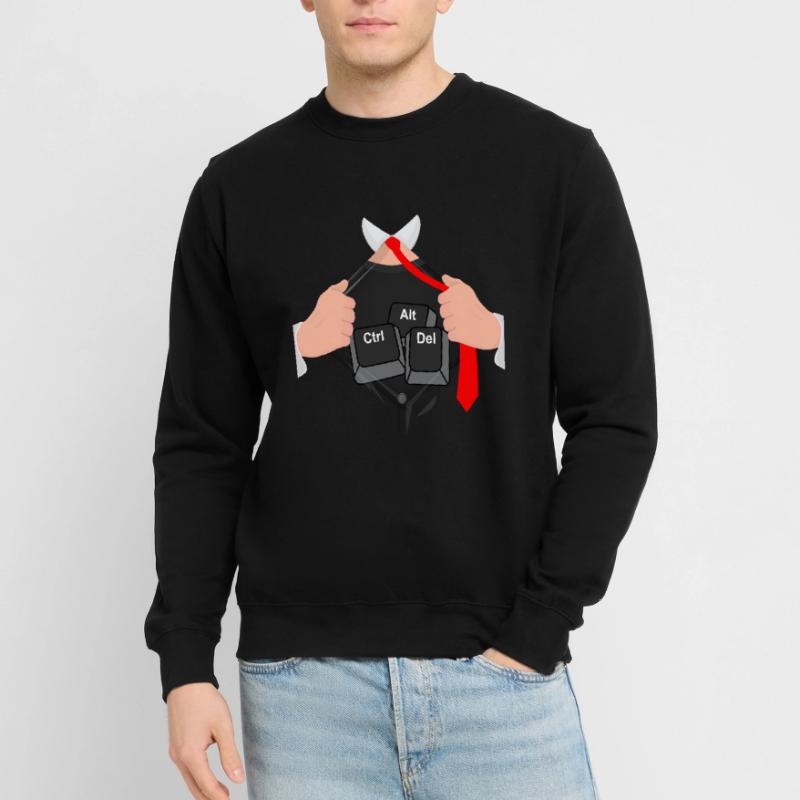Ctrl alt del hack ordinateur informaticien Sweat-shirt Unisexe