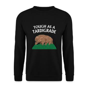 Touch As A Tardigrade Bärtierchen - Unisex Sweatshirt - black - Front - Alina (178cm) & Michal (187cm)