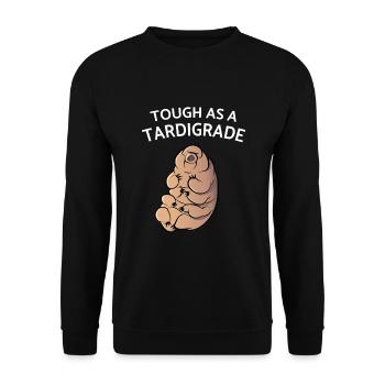 Touch As A Tardigrade Bärtierchen - Unisex Sweatshirt - black - Front - Alina (178cm) & Michal (187cm)
