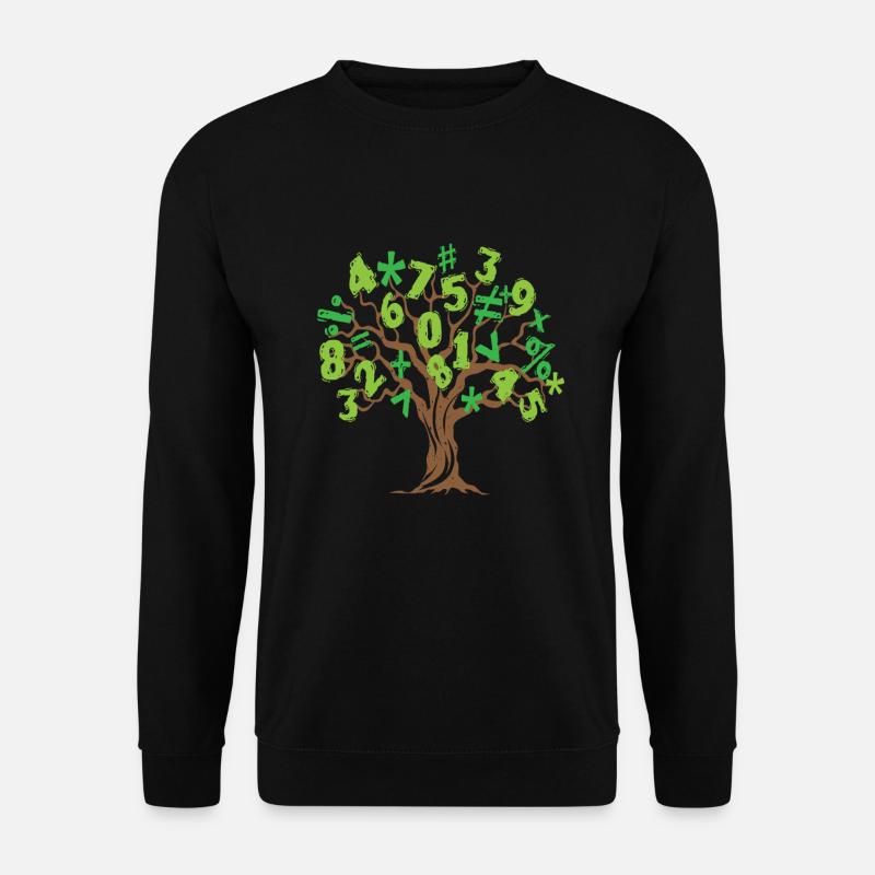 Mathebaum Mathe Baum Mathematik - Unisex Pullover - Schwarz