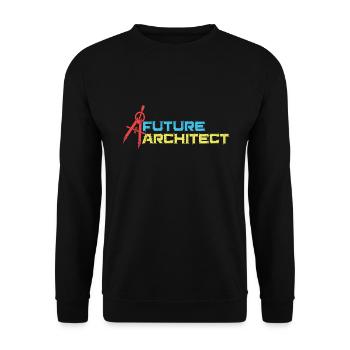 Future Architect Architecture - Unisex Sweatshirt - black - Front - Alina (178cm) & Michal (187cm)