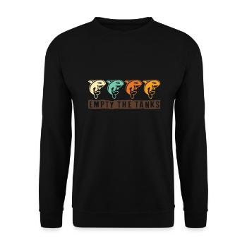 Orques Vident les réservoirs Orques Mer des Baleines - Sweat-shirt Unisexe - noir - Devant - Alina (178cm) & Michal (187cm)