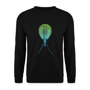 Triops Lebendes Fossil Urzeitkrebs - Unisex Pullover - Schwarz - Vorne - Alina (178cm) & Michal (187cm)