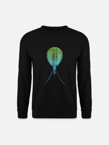 Triops Lebendes Fossil Urzeitkrebs - Unisex Pullover - Schwarz