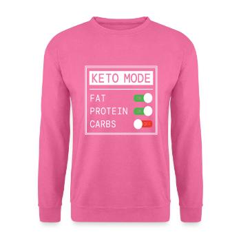 Keto Fashion Healthy Food - Unisex Sweatshirt - pink - Front