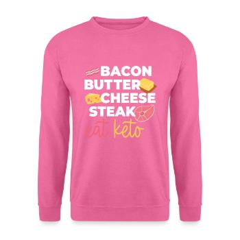 Eat Keto Healthy Food - Unisex Sweatshirt - pink - Front