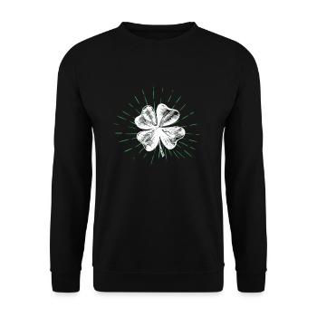Bonne Saint-Patrick Irlande - Sweat-shirt Unisexe - noir - Devant - Alina (178cm) & Michal (187cm)