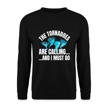 Les tornades appellent ouragan - Sweat-shirt Unisexe - noir - Devant - Alina (178cm) & Michal (187cm)