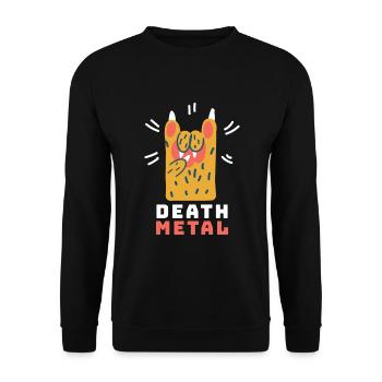 Cat's Paw Death Metal Cute Cute - Unisex Sweatshirt - black - Front - Alina (178cm) & Michal (187cm)