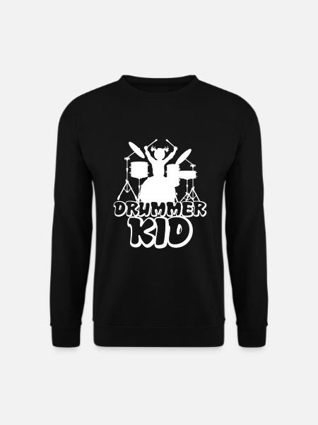 Drummer Kid drums - Unisex Sweatshirt - black