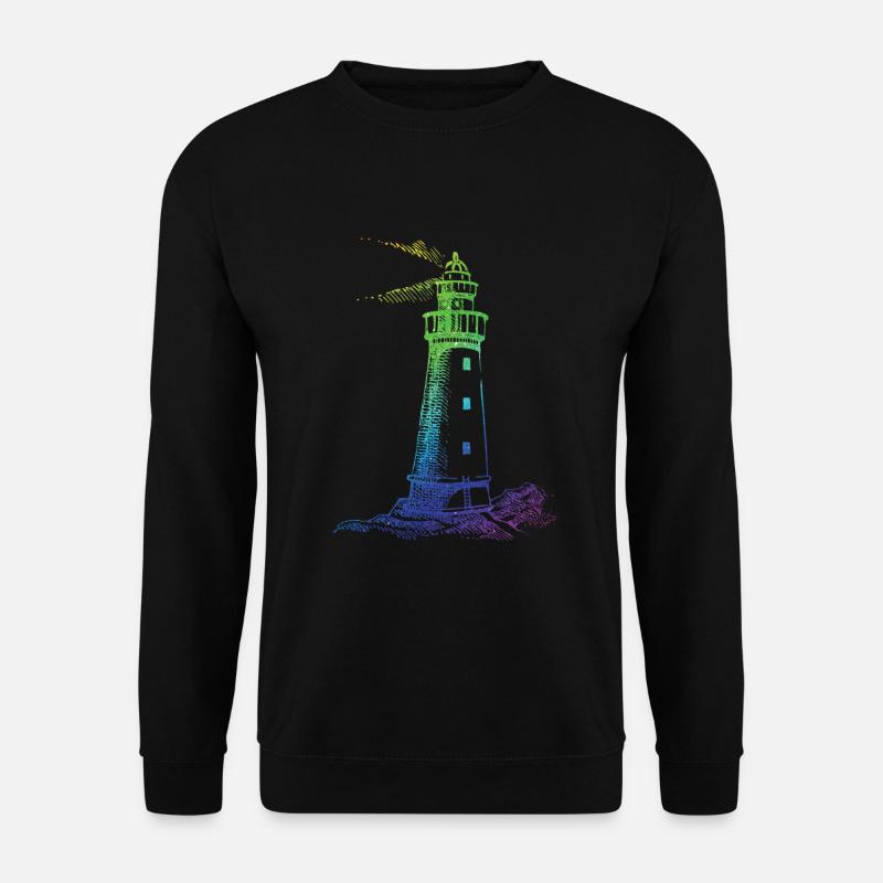 Phare arc-en-ciel - Sweat-shirt Unisexe - noir