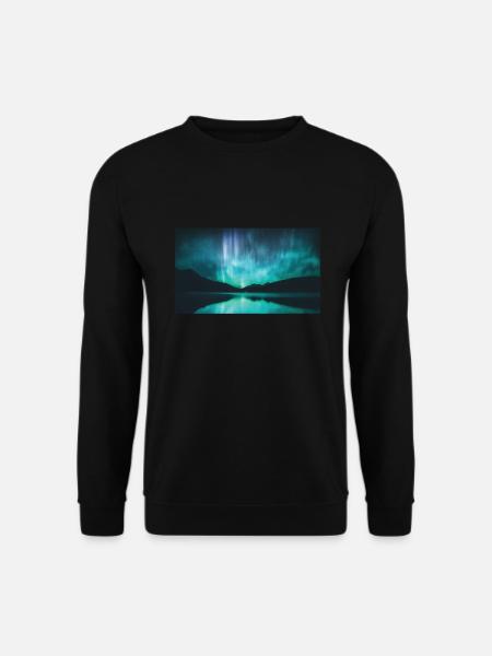 Nordlichter Polarlicht Aurora Borealis - Unisex Pullover - Schwarz