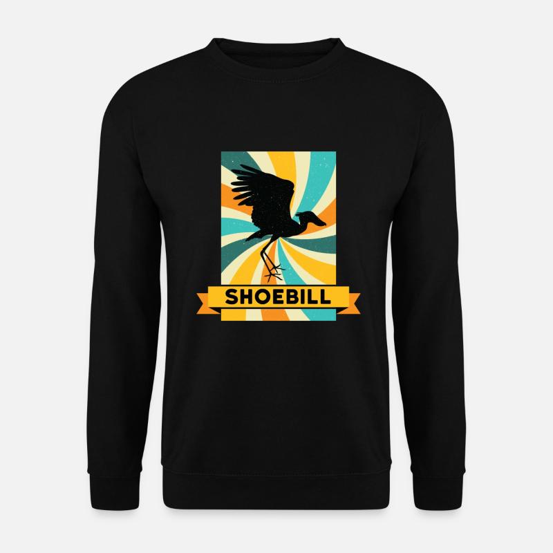 Bec-de-sabot ornitologue - Sweat-shirt Unisexe - noir