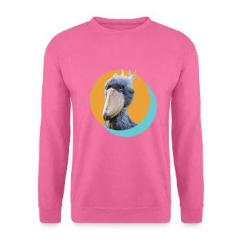 Shoebill Schuhschnabel Vogel Ornitologe - Unisex Pullover - Pink - Vorne