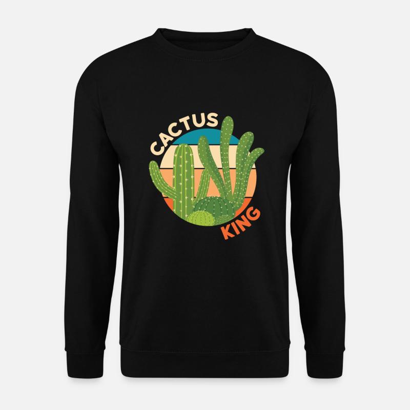 Cactus King Cactus Plant - Unisex Sweatshirt - black
