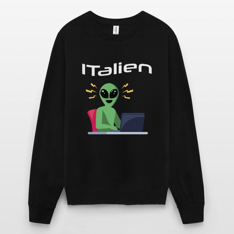 ITalien Alien Informatiker Hacker Coder Sweat-shirt Unisexe