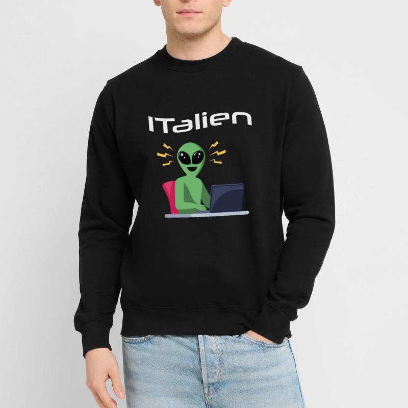 ITalien Alien Informatiker Hacker Coder Sweat-shirt Unisexe