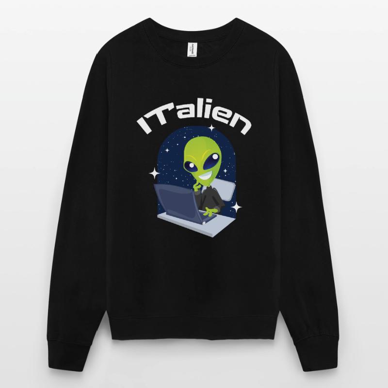 ITalien Alien Informatiker Hacker Coder Sweat-shirt Unisexe
